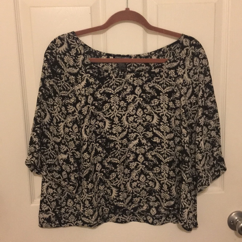 Black and White Blouse from Kohl’s